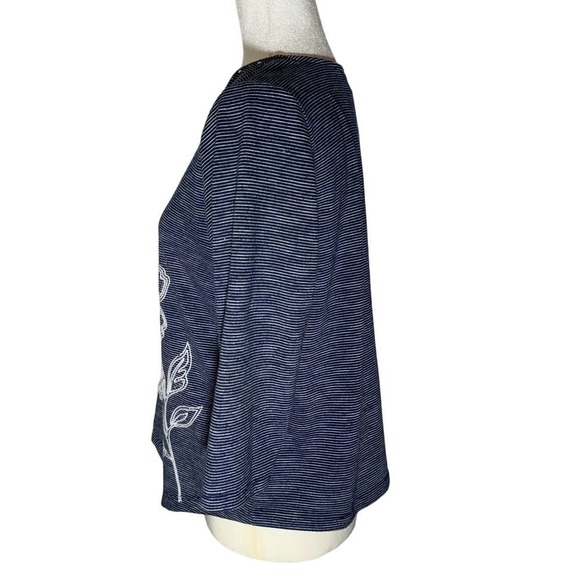 Alfred Dunner 3/4 Length Sleeve Floral Top - Size PM - Picture 3 of 8